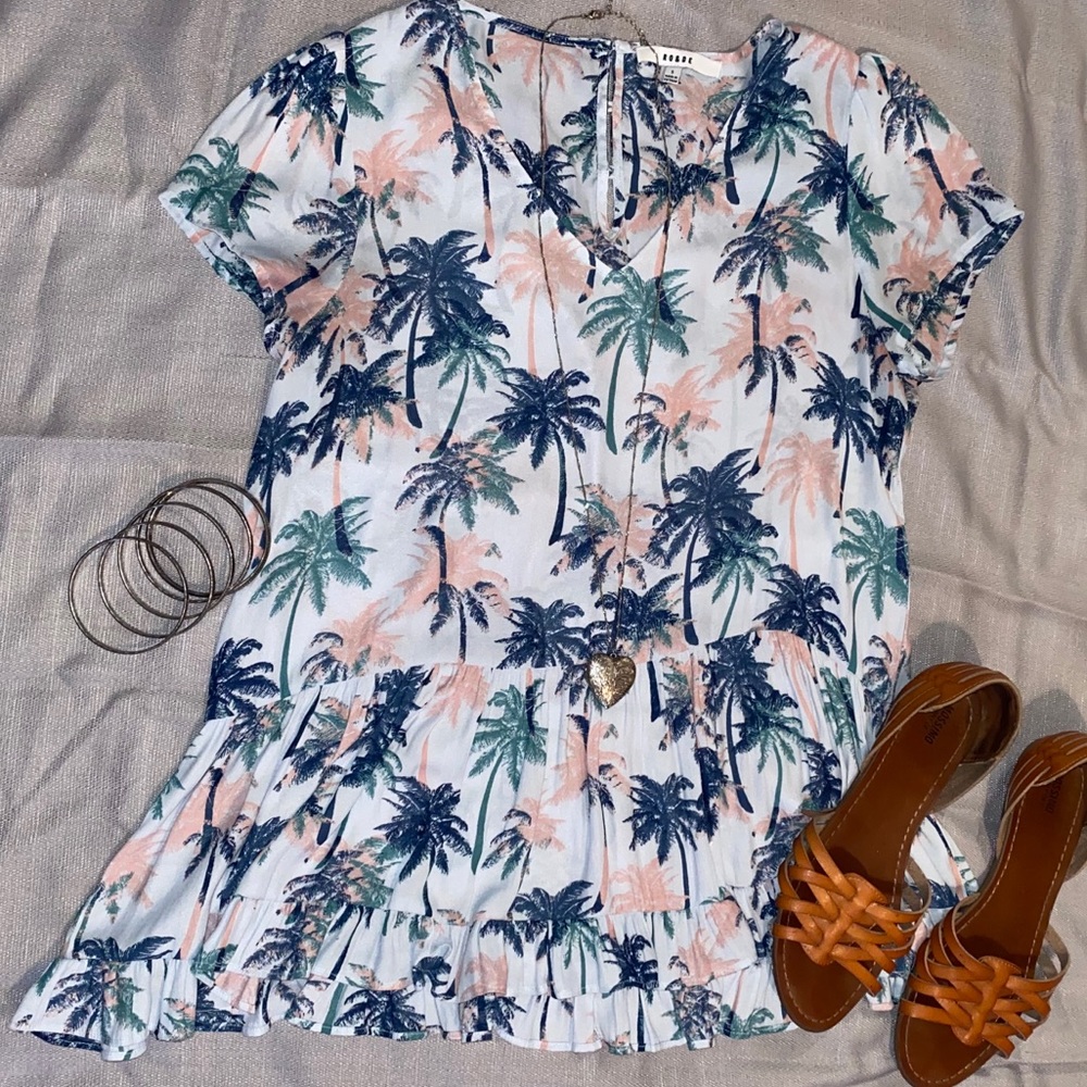 Ro & De Ruffled Palms Top